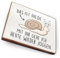 Kühlschrankmagnet mit Spruch - D - Handmade aus Buchenholz - Magnet für Kühlschrank Süß Witzig Lustig - Küchen Kühlschrank Deko 6.5cm x 5cm - Geschenk-Idee (Das ist Hilde)