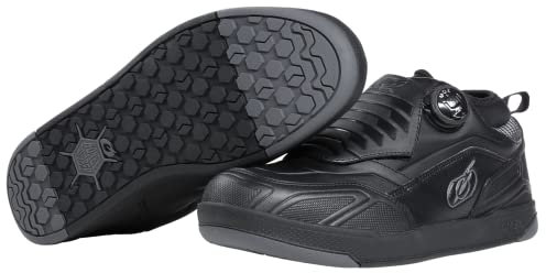 O'NEAL Mountainbike Schuhe Loam WP Flat Shoe I Atmungsaktiv & wasserdicht I MTB Downhill Freeride | Unisex MTB Schuhe Herren Damen mit guter Wärmeisolierung | Schwarz Grau | Größe 45