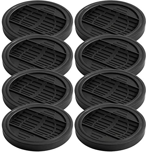 SOUJOY 8 Pack Furniture Caster Cup, Rubber Bed Stoppers Pad, Chair Coasters Wheel Leg Cups Fits to All Wheels of Furniture, Sofas, Beds, Piano, Prevents Scratches Floor Protector