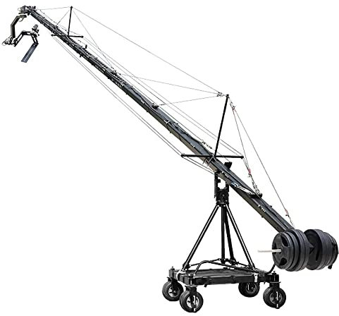 PROAIM 40ft Jumbo Film Production Package for Filmmakers. Includes a heavy-duty stand, dolly and a 3-axis motorized Pan Tilt head. Payload: 21kg/46lb (P-W9P40-JM)