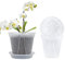 12 Pcs Transparent Plastic Plant Pots Hard Clear Flower Pots Transparent Plastic Pot for Orchids with Drainage Holes for Orchids, Succulents, Houseplants Ideal for Indoor Outdoor Balcony Office Desk