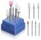 Aokitec 7pcs Nail Drill Bits for nails-3/32 Electric Nail Drill-Professional Nails Supply Carbide&Ceramic Nail Drill Bit for Manicure