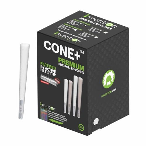500 Stück CONE+ mit CTIP Aktivkohlefilter | konische Hülsen Bulk Box (ungebleicht)