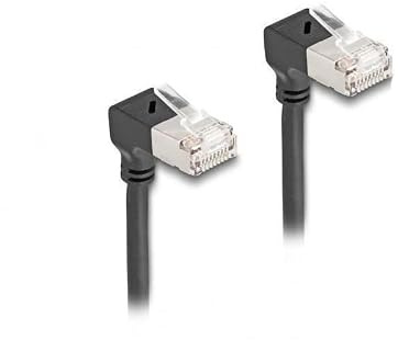 DeLOCK 80298 - Patchkabel Cat.6a, S/FTP, 0,5m, schwarz