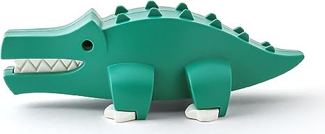 Halftoys - 479-05 - Krokodil, Puzzletier zum zerlegen, mit Skelett, 12cm x 6,2cm x 3,8cm, grün, Savannah Friends