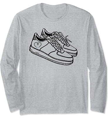 Menschliche Schuhe Künstlerisches Design Langarmshirt