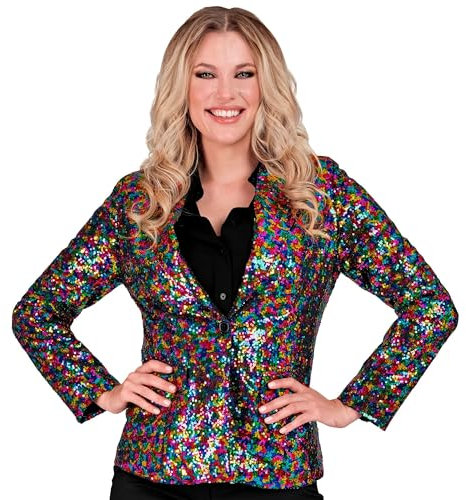 W WIDMANN MILANO Party Fashion - Party Fashion Blazer mit Pailletten für Damen, Schlagermove, Jackett, Festival, Faschingskostüme