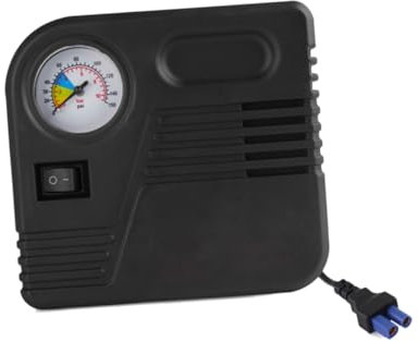 OSALADI 6a Elektrischer Luftkompressor Für Auto Tragbarer Reifenfüller Mit Manometer Düsenadapter Automatisches Aufpumpen Leise Und Einfach Zu Bedienen