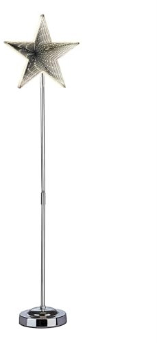 hellum LED Stern mit Infinity Effekt, Weihnachtsdeko, Leuchtstern batteriebetrieben (3xAA nicht inkl.), Stern beleuchtet, Weihnachtsdeko innen, Fenster, beleuchtet für innen 151183