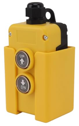 Telecomando per Rimorchio Ribaltabile, Interruttore di Comando su e giù 12V DC 4 Fili 3 Fili per Piattaforma di Sollevamento Gru, Pulsante di Controllo Remoto Magnetico