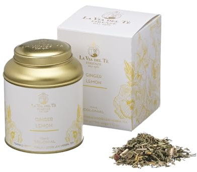 La Via del Tè - Tisana Ginger Lemon - sacchetto da 50 gr - gusto agrumato e fresco di ginger e limone - ottimo caldo o freddo - senza caffeina