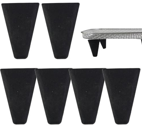 6 patas de silicona para freidora de aire, aumentan la altura, accesorios de freidora de aire de silicona antideslizante, piezas de repuesto para freidora de aire (1.3 x 1.8 pulgadas)