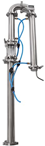 Tubular Distillation Tower, 2 inch Stainless Still Moonshine Reflux Distilling Column,Distilling Column Brew Wine Making Tool,Wine Dispenser 13.21-26.42Gal for Liquor, Pure Dew, Fruit Wine