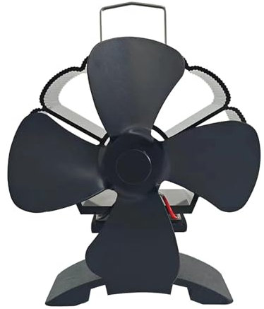 Ventilatore per stufa a legno, con funzionamento a calore, termoelettrico, ventilatore termoelettrico, ventilatore non elettrico, per riscaldamento, campeggio, efficiente distribuzione del calore