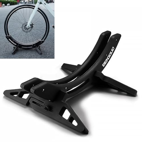 Ayolofei Parcheggio Bici, Supporto Rastrelliera Universale Regolabile per Bicicletta da Terra, Rastrelliera Portabiciclette per Tutti i Pneumatici da 30-80mm di Larghezza