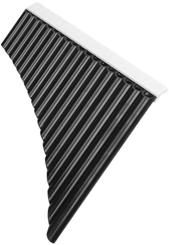Panflöte Für Anfänger 18 Pfeifen Panflöte C-Dur Panflöte Panflöte Blasinstrument Anfänger Tragetasche(Black)