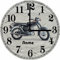 Print Equipment (18.29 Wanduhr Glasuhr - Ø 29 cm - Motorrad Motorsport Motorcross Speedway DDR Simson Mofa S51 - gern auch inkl. Name