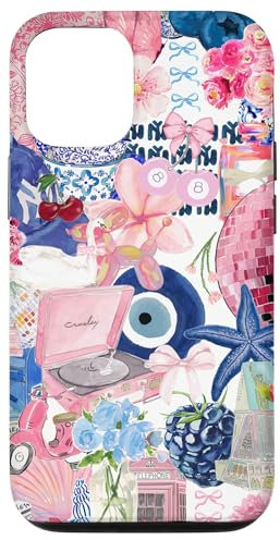 Coquette Pink European Summer Floral Preppy Cute Y2K Collage Case for iPhone 12/12 Pro