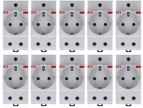 10 Stück ABB M1175 SCHUKO-Steckdose nach SCHUKO-Norm für Verteilerkasten 2CSM210000R0721