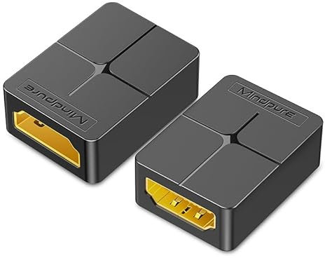 BELOWSYALER 2 adaptadores macho a hembra compatibles con 4K 3D para proyectores, televisores de oficina, proyectores, monitores y portátiles