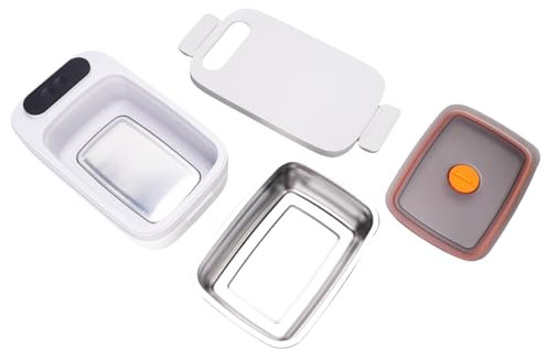 Topiky Lonchera Eléctrica Inalámbrica, Batería de Lonchera Auto Calefacción Alimentada con Calefacción Automática, con Recargable para Hombres, Calentador de Alimentos Portátiles para el Trabajo del
