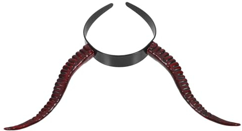 LRXIYODE Serre-tête Cornes de Diable Léger pour Cosplay Halloween et Fêtes Noël Accessoire Gothique Sorcière Confortable pour Déguisement Maléfique Femme