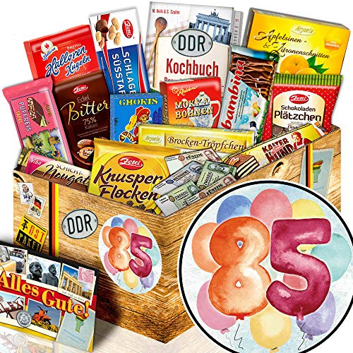 Geschenk zum 85. / Ost Schokolade / 85-Geburtstag Deko