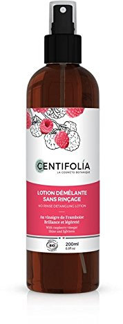 CENTIFOLIA - No-Rinse Spray Conditioner - mit Himbeeressig - Nährt, entwirrt und belichtet das Haar ohne es zu beschweren - ohne Alkohol und Sulfate - bio-zertifiziert - 200 ml