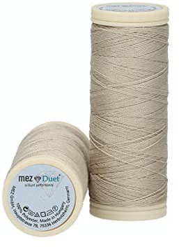 MEZ Duet Stärke 100 4644100-03033 braun Nähgarn, 100 % Polyester, 50m