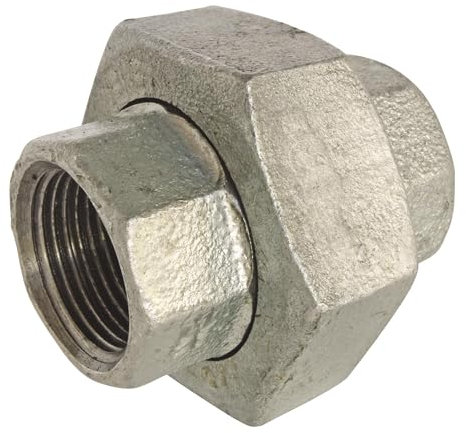 SOMATHERM FOR YOU, Raccord Union conique Femelle-Femelle 33/42 en fonte galvanisée N°340 - Résistant à la corrosion, idéal pour réseaux d'eau chaude et froide, compatible avec raccords galva