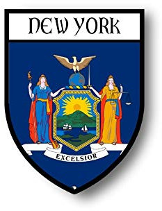 Akachafactory Aufkleber Sticker autoaufkleber Wappen Schild Flagge flaggen Fahne usa New York