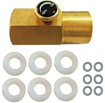 Mangobuy Messing CO2 Adapter für Paintball CO2-Zylinderfüllung W21.8-14 bis CGA 320 Paintball Nachfüllung