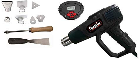 CEVIK CE-GW1030M Pistola de Calor 2000W con Pantalla Digital – Decapador Aire Caliente con Control Preciso – Pistola de Aire Caliente para Bricolaje y Uso Profesional