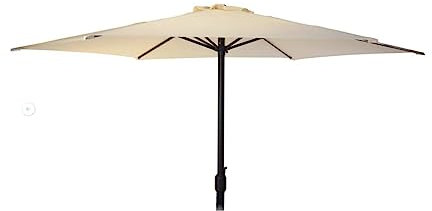 Importación Sonnenschirm, Metall, Kurbel, Grau, 3 m