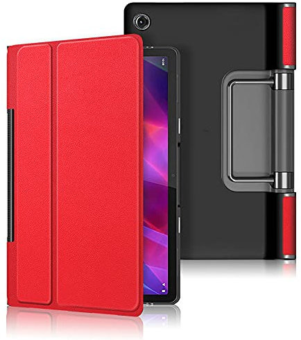 Kepuch Custer Hülle für Lenovo Yoga Tab 11 YT-J706F,Smart PU-Leder Hüllen Schutzhülle Tasche Case Cover für Lenovo Yoga Tab 11 YT-J706F - Rot