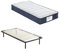 TEENO 90x190 Ensemble Composè:Matelas 90x190 cmMemoire de Forme Matelas+Sommier à Lattes sur Pieds-4 Pieds Inclus(22cm Epaisseur)