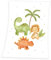 Herding Dinos Microfaserflausch-Decke, 75x100 cm, 100% Polyester
