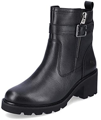 Remonte Damen D0A71 Stiefelette, Schwarz, 40 EU