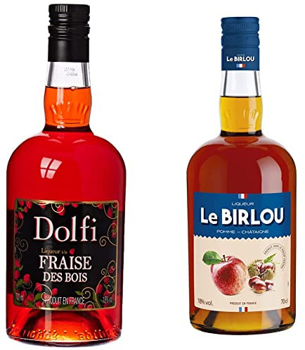 Dolfi Liqueur Fraise des Bois 70 cl & Liqueur LE BIRLOU 18% - 70cl