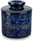 Vancasso Starry Blue Porcelain Butter Dish With Lid, Butter Keeper With Water Line for Spreadable Storage