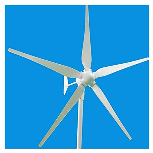 PAKLIF Aerogenerador Generador de energía eólica 5-Blade 600W Generador de energía eólica for la Pesca del hogar Generador de turbina eólica