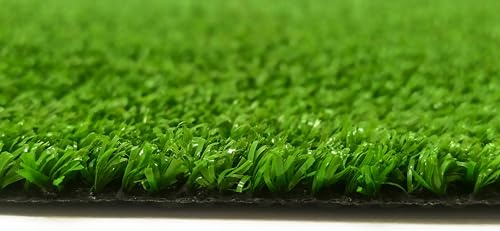 Munpet - Césped Artificial Moqueta 7 mm - 10 m2-2 Rollos 1x5 metros - Alta densidad - Terraza, jardín, decoración,...