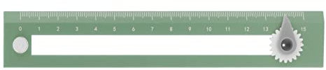 Zirkellineal, Zeichenlineal, Kreatives Zeichenlineal, 2-in-1-Zeichnungslineal, Zirkellineal, Zirkel, Technisches Zeichenzubehör, Lernwerkzeug(Grün)