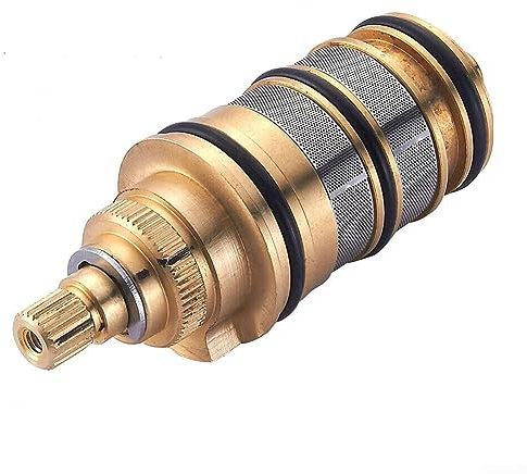 Kit di riparazione per miscelatore doccia con cartuccia termostatica e valvola in ottone, kit di controllo della temperatura per doccia miscelatore