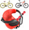 YyanLAK Siège avant pour vélo pour enfant - 22,5 kg - Avec accoudoirs et pédales - Convient pour les femmes et les hommes