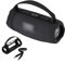 Silicone Case for JBL Charge 5 Wi-Fi/Charge 5 Portable Bluetooth Speaker, Protective Sleeve with Handle and Shoulder Strap Wireless Speakers Accessories (Black)