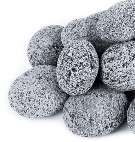 GASPRO Grandes pierres de lave pour brasero de 4,5 kg - Pierres de lave naturelles de 7,6 à 12,7 cm pour cheminées avec propane et gaz naturel