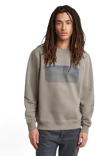 G-Star Herren Stacked Old Skool Logo Sweatshirt Sweatshirt