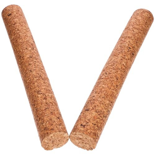 ABOOFAN Korkstopfen 30 Cm Lang 2 Stück 41 Mm Zylindrische Korkstopfen aus Holz Weinflaschenverschlüsse aus Holz Ersatzkorken für Wein- Und Bierflaschen-Bastelarbeiten