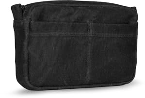 Sayram SP8 - Bolsa de cinturón para hombre, bolsa EDC con cremallera, riñonera EDC para multiherramienta, linterna, cuchillos, tarjetas, teléfono, lona encerada, organizador EDC para cinturón